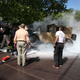 Image for article titled Burning Bentley Almost Kills A Ferrari Enzo At The Concorso